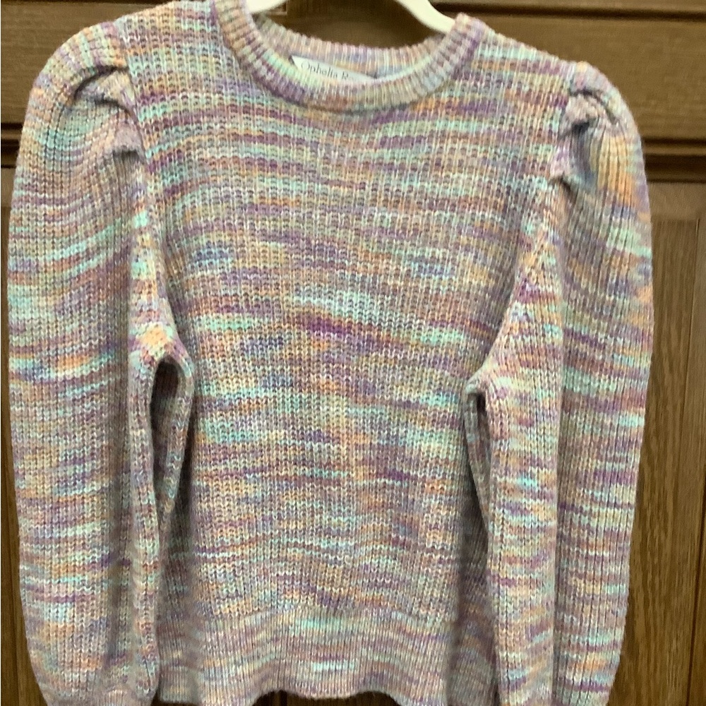 Pastel Multicolor Crewneck Sweater - Women